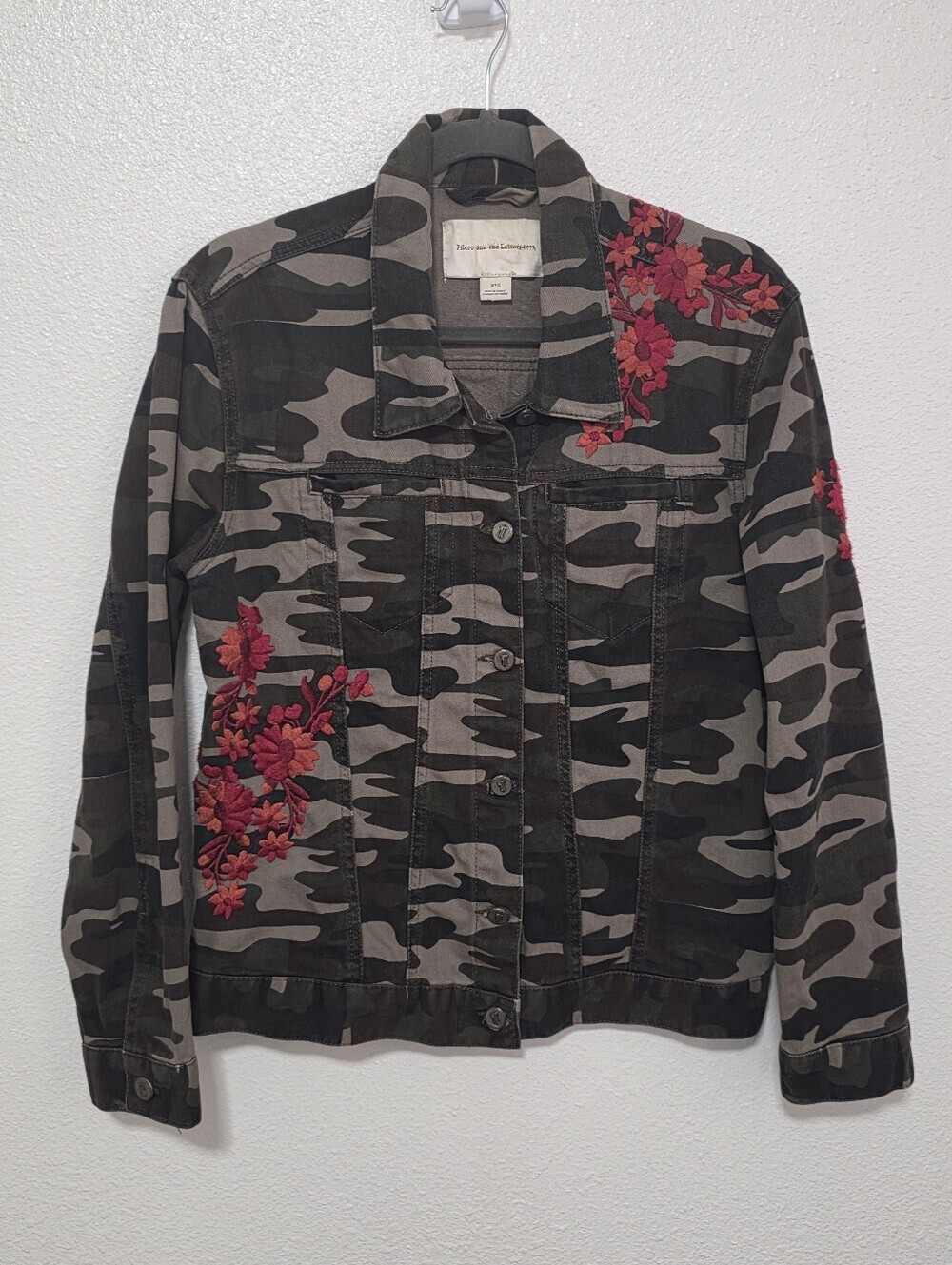 Pilcro Jeans Embroidered Jacket Size Small See Description